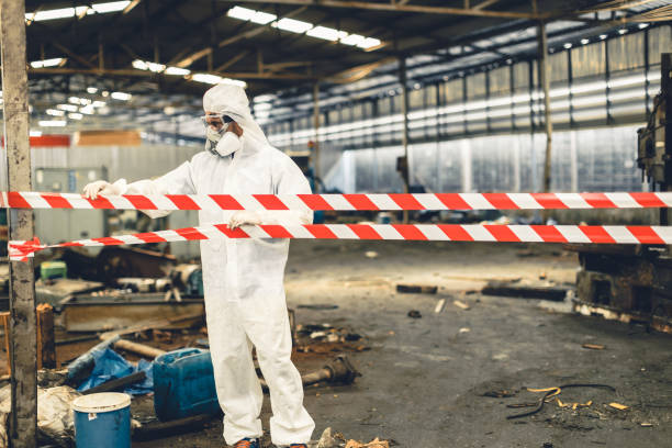 Professional Biohazard technician working in Lincoln Park, NY